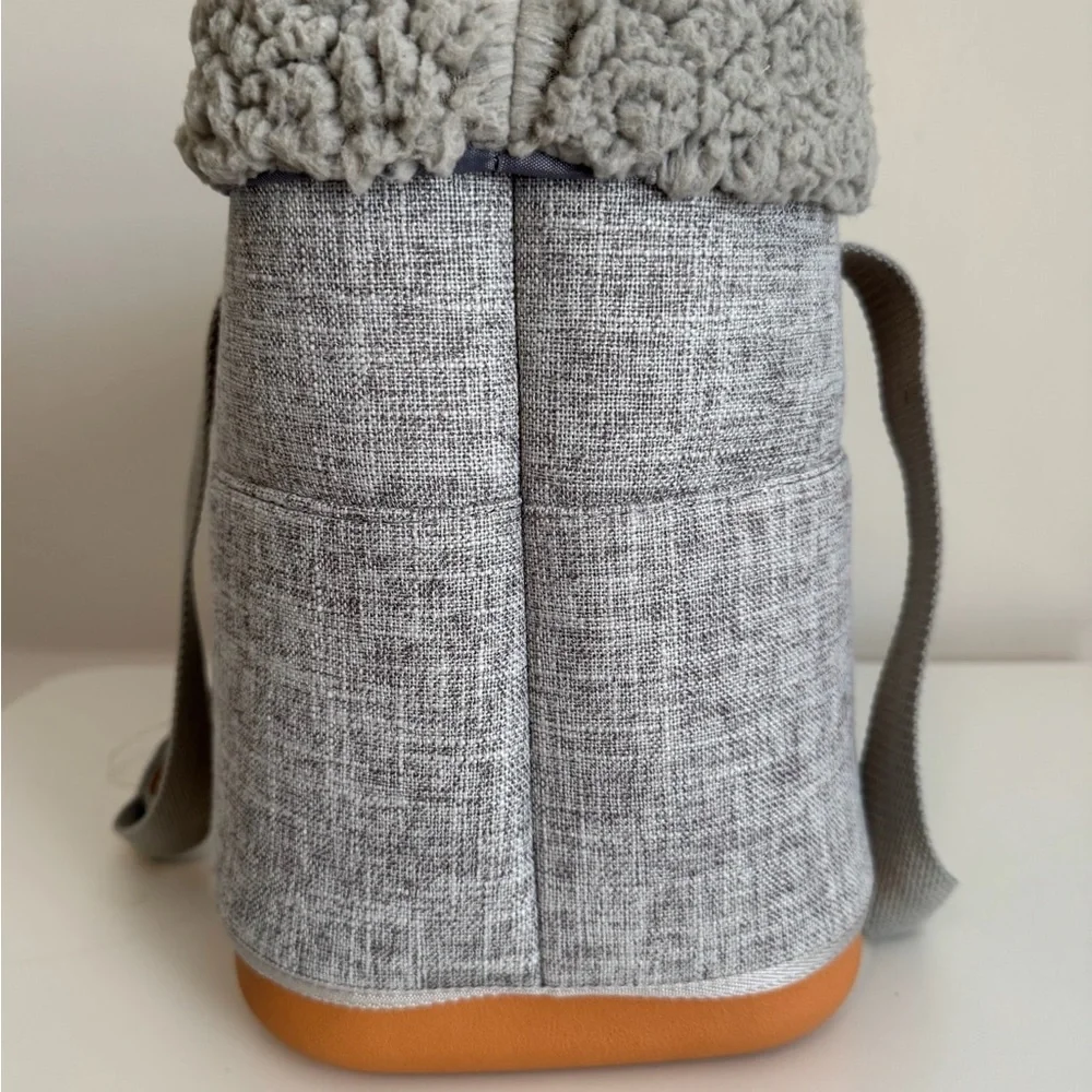 Stylish Gray and Tan Pet Tote Bag
